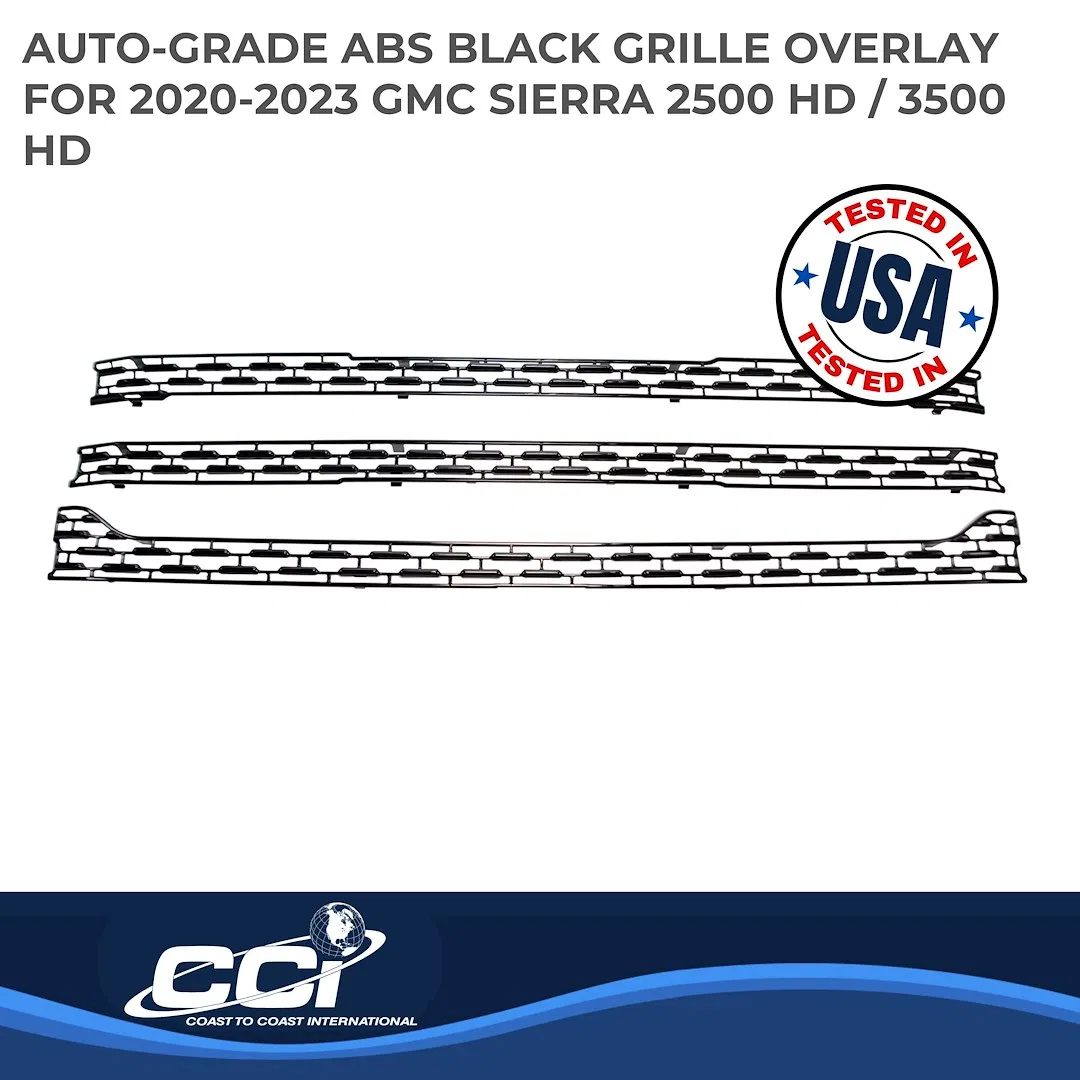 IWCGI173BLK – COAST2COAST Grille Insert, Grill Overlay Mesh OEM Look Painted Gloss Black ABS Plastic - view 2